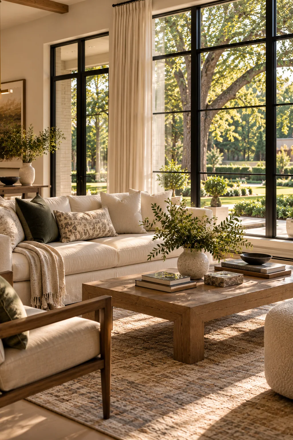 Bright, professionally styled living room